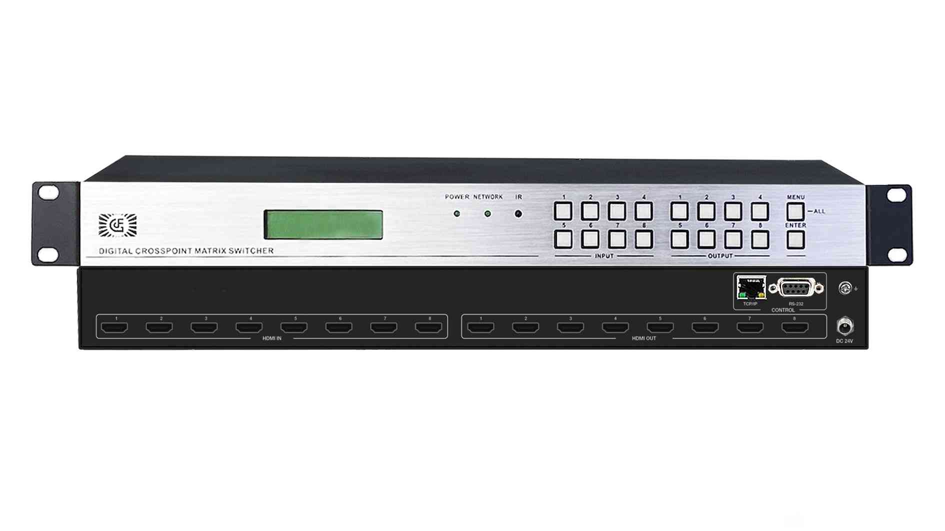 4K60HZ高清HDMI2.0 8进8出矩阵3D矩阵